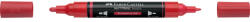 Faber-Castell Akril marker kétvégű MULTIMARK 219 Faber-Castell eper piros (FC185918) - web24