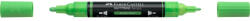 Faber-Castell Akril marker kétvégű MULTIMARK 257 Faber-Castell neon zöld (FC185957) - web24