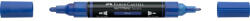 Faber-Castell Akril marker kétvégű MULTIMARK 120 Faber-Castell kék (FC185921) - web24