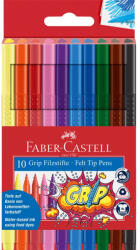 Faber-Castell Rostirón, filctoll készlet, GRIP Faber-Castell 10 klf. szín (FC155310) - web24