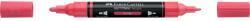 Faber-Castell Akril marker kétvégű MULTIMARK 124 Faber-Castell vörös (FC185924) - web24