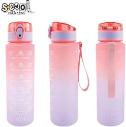 S-Cool Sticla apa 700 ml, MOTIVATIONALA, PLASTIC, LIGHT PINK GRADIENT, 25.10x6.9CM- S-COOL (SC3101)