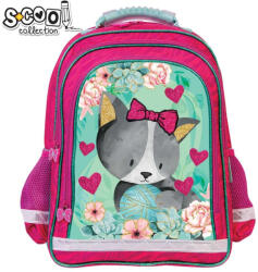 S-Cool Ghiozdan ergonomic S-COOL, 38 cm, motiv KITTY (SC1305)