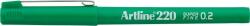 Artline Liner Artline 220, varf fetru 0.2mm - verde (EK-220-GR) - forit