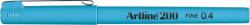 Artline Liner Artline 200, varf fetru 0.4mm - albastru pastel (EK-200-LBL) - forit