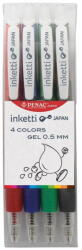 PENAC Set 4 pixuri cu gel PENAC Inketti 0.5mm - culori (red, blue, green, black) (P-BA3601EF-1WP4)