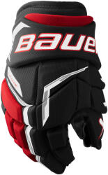 Bauer Mănuși de hochei Supreme FUSE Black/Red Junior 11″