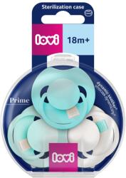 LOVI Lovi, Prime, suzeta dinamica din silicon, Aqua Green, 18 luni+, 3 buc