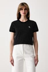 Karl Lagerfeld tricou pentru femei din bumbac IKON 9BY2-TSDZLB_99X (B3W17039)