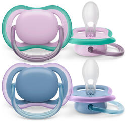 Philips Suzeta Ultra air play - fete - albastru - 6-18 luni - 2 buc (146092)