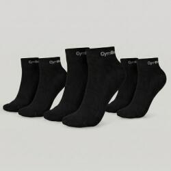 GymBeam Középmagas szárú zokni 3Pack Black S