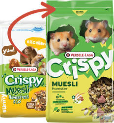 Versele-Laga Versele-Laga Crispy Muesli Hamsters & Co Hörcsög eleség 750gr