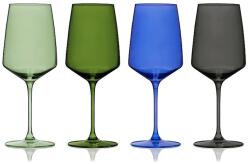 Viski set de pahare cu picior pentru vin din sticlă colorată 650 ml 99KK-SLUZYJ_MLC (V11264) Pahar
