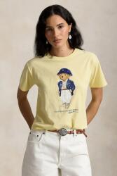 Ralph Lauren tricou pentru femei din bumbac 9BY2-TSDZPE_10X (211B17792)