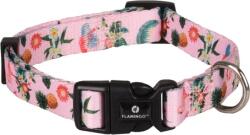 Flamingo zgardă cu model colorat și amuzant de flamingo și flori (1 x 20-35 cm)