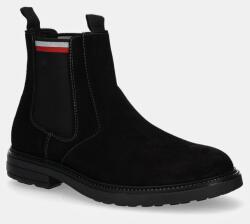 Tommy Hilfiger botine din piele intoarsa HILIFGER OUTDOOR SUEDE CHELSEA 9BYH-OBM0US_99X (FM0FM05191)