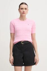 Tommy Hilfiger pulover cu mânecă scurtă pentru femei din bumbac PPYX-SWD0HB_30B (WW0WW38744.PPYX)