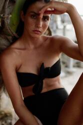 MUUV MUUV. bikini felső Bow Bandeau - fekete XXS
