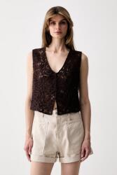 Haveone vestă cu un singur rând de nasturi pentru femei cu bumbac PPY2-KZDZZG_89X (LNO.Q020)