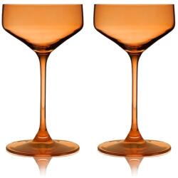 Viski set de pahare cu picior pentru cocktailuri din sticlă colorată 192 ml 99KK-SLUZYI_28X (V11373) Pahar