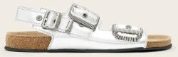 AllSaints sandale pentru femei, din piele Staffa Sandal PPY2-OBD499_SLV