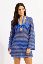 Seafolly női tengerparti ruha Mesh Effect Cover Up - kék XS