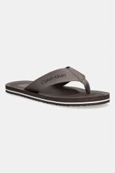 Calvin Klein férfi tangapapucs CITY THONG SLIDE - barna Férfi 44