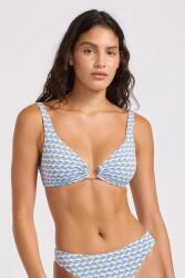 Seafolly melltartós bikini felső női Ring Front - kék L