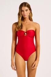 Seafolly egyrészes fürdőruha női Ring Front - piros XS