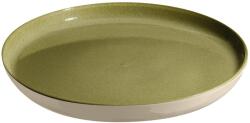 Emile henry (Франция) Керамична чиния emile henry salad plate салатена - цвят зелен и екрю (eh 8921-v0)