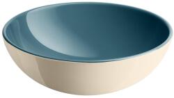 Emile henry (Франция) Керамична купа за салата emile henry individual salad bowl - Ø15.5 см - цвят синьо-зелен и екрю (eh 2116-b9)