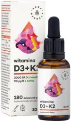 Aura Herbals Vitamina D3 2000 UI + K2, Picături - 30 ml