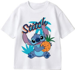 Disney Lilo és Stitch, A csillagkutya Ananas gyerek rövid póló, felső 3 - 8 év / 98 - 128 cm (fehér)