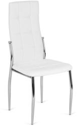 Mebel Elite Étkezőszék fehér műbőr kárpitozással. MOLLY (ME-MOLLY-B-CH-E-K)