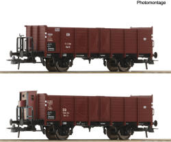 Roco 6600267 2er Set offene Güterwagen Omm 12 DB (9005033386948)
