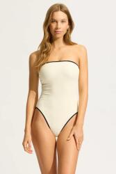 Seafolly női egyrészes fürdőruha DD Bandeau - bézs L