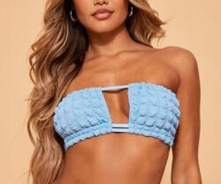 Prettylittlething Kék Texturált Bikini Felső Prettylittlething 38-AS