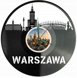 Evevo Varsó Dekoratív Falióra Modern Bakelit Lemez Ajándék (W1654)