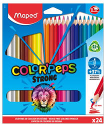 Maped Color`Peps Strong színes ceruza készlet, háromszögletű, 24 szín (IMA862724)