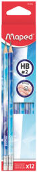 Maped Arctic jégvilág grafitceruza, radíros, HB, háromszögletű, 12 db-os csomag (IMA851825)