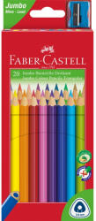 Faber-Castell Színes ceruza készlet háromszögletű + hegyező Jumbo Junior Faber-Castell 20klf. szín (FC116520) - tintasziget