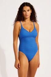 Seafolly egyrészes fürdőruha női V Neck - kék L