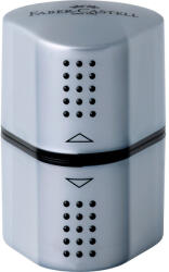 Faber-Castell Hegyező 3lyukú tartályos GRIP 2001 Faber-Castell ezüst (FC183800) - officefirst