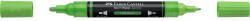Faber-Castell Akril marker kétvégű MULTIMARK 112 Faber-Castell levélzöld (FC185912) - officefirst