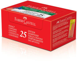 Faber-Castell Hegyező 1 lyukú műanyag, tartályos 125LV Faber-Castell átlátszó test vegyes színben (FC581526) - officefirst