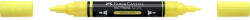 Faber-Castell Akril marker kétvégű MULTIMARK 256 Faber-Castell neon sárga (FC185956) - officefirst