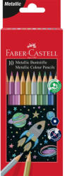 Faber-Castell Színes ceruza készlet hatszögletű metál Faber-Castell 10klf. szín (FC201583) - officefirst