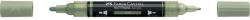 Faber-Castell Akril marker kétvégű MULTIMARK 172 Faber-Castell zsályazöld (FC185972) - officefirst