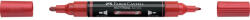 Faber-Castell Akril marker kétvégű MULTIMARK 296 Faber-Castell metál piros (FC185996) - officefirst