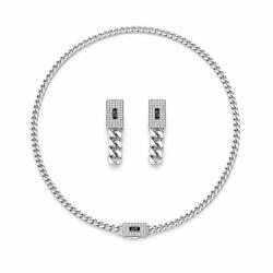ElectraStore Set In Stil Monaco Colier si Cercei Pure Silver (C4954)